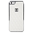 Накладка CHANEL для iPhone 5 серебряная c отделкой белой кожей ― РеГистраторы.Post Production Union